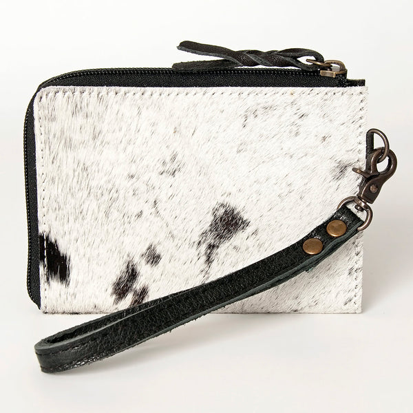 ADBG821 American Darling Handcrafted Leather Coin Purse with Authentic Hair-On Cowhide