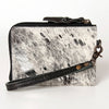 ADBG821 American Darling Handcrafted Leather Coin Purse with Authentic Hair-On Cowhide