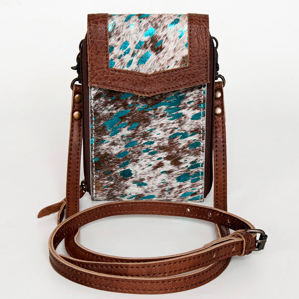 ADBG822 American Darling Handcrafted Leather Cell Phone holder with Hair-On Cowhide