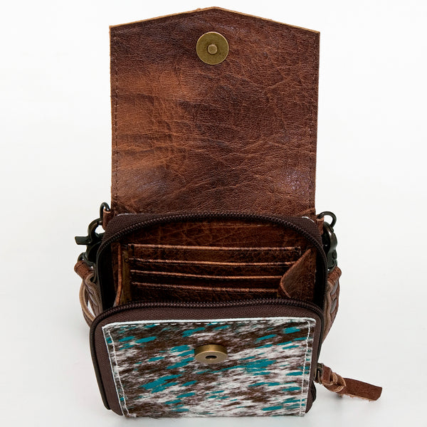 ADBG822 American Darling Handcrafted Leather Cell Phone holder with Hair-On Cowhide