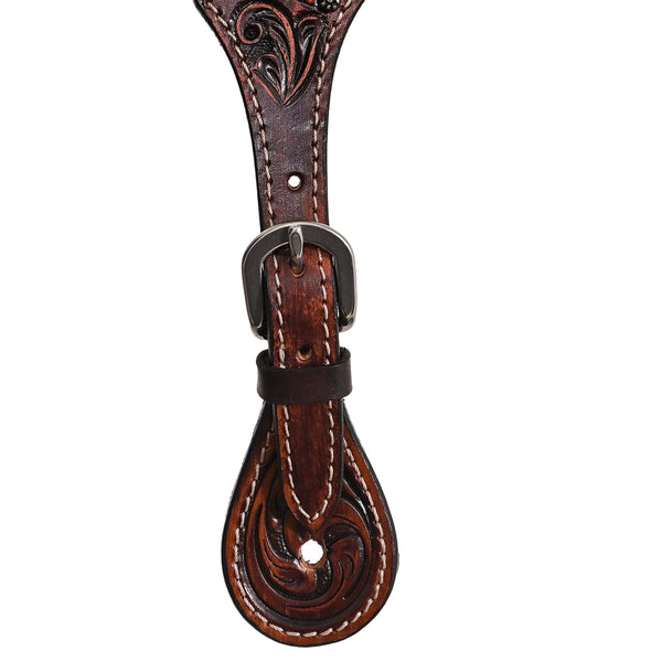 BER229-Western American Leather Spur Strap