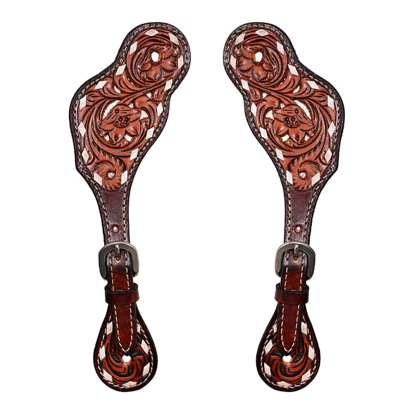 BER246-Western American Leather Spur Strap