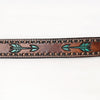 BER149-Hand Painted Western leather Belt