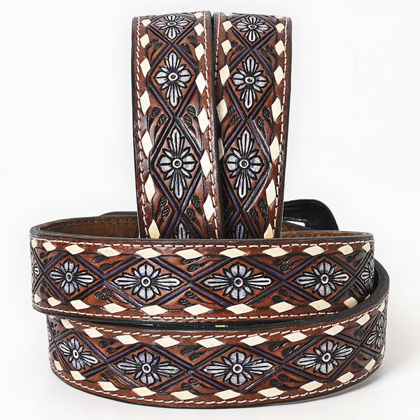 BER168-Hand Painted Western Leather Belt