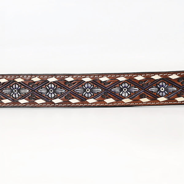 BER168-Hand Painted Western Leather Belt
