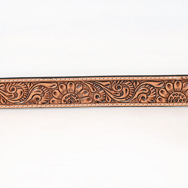 BER192-Hand Carved Western Leather Belt