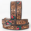 BER236-Hand Carved Western Leather Belt