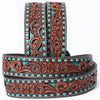 BER241-Hand Carved Western leather Belt