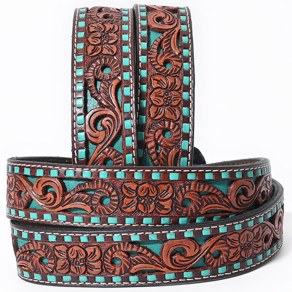 BER241-Hand Carved Western leather Belt