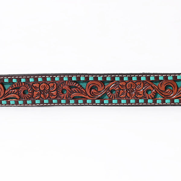 BER241-Hand Carved Western leather Belt