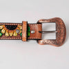 BER247-Hand Painted Western LeatherBelt