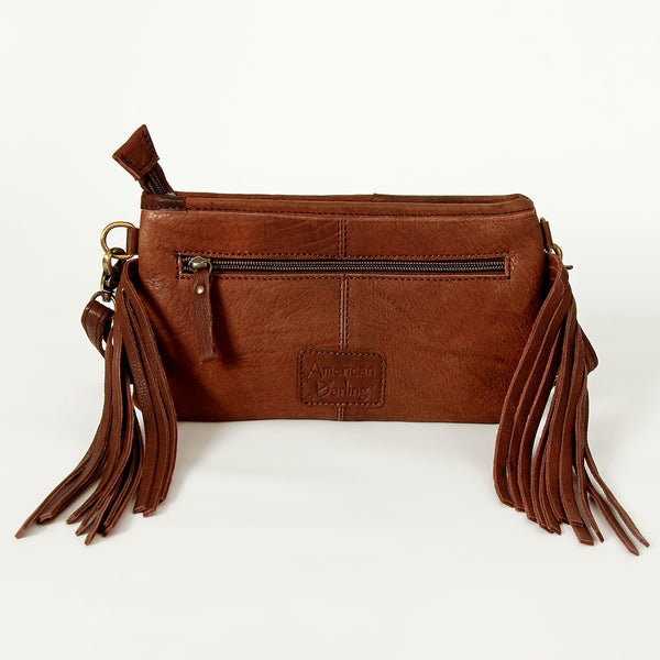 ADBGA244 American Darling Small Cross body Bag Hand Tooled Woven Saddle Blanket