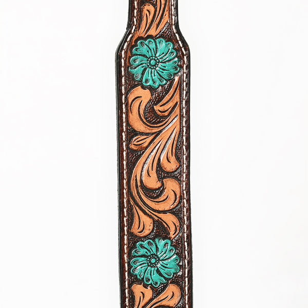 BER175-Western leather Dog Collar