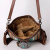 ADBG836 American Darling Western Bucket Bag with Hand Woven Saddle Blanket and Turquoise Concho