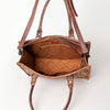 ADBG229 American Darling Western Tote Bag - Handcrafted Hair-On Cowhide & Braided Leather