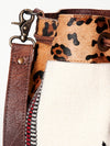 ADBG574 American Darling Southwestern Wool Bucket Bag Drawstring Tote with Leather Strap