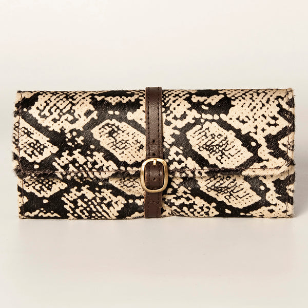 ADBGA245 American Darling Hair-On Cowhide Jewelry Case Vegetable-Tanned Genuine Leather