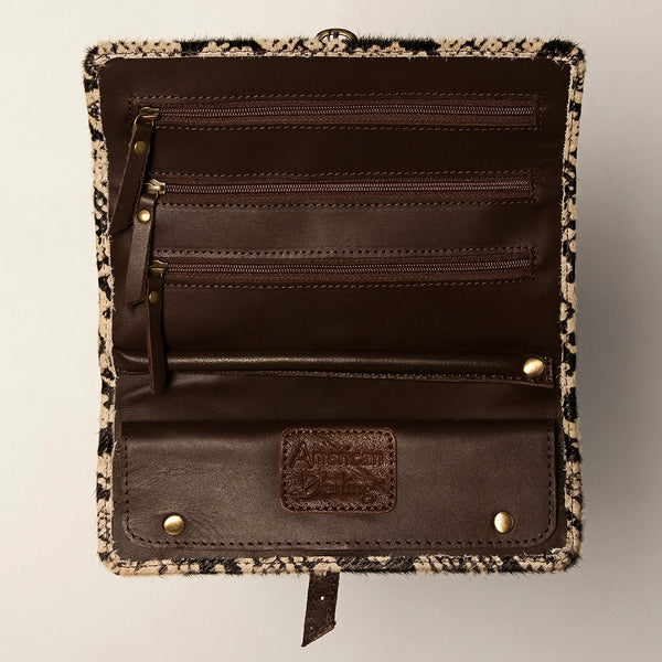 ADBGA245 American Darling Hair-On Cowhide Jewelry Case Vegetable-Tanned Genuine Leather
