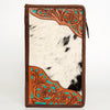 ADBGA246 American Darling Hair-On Cowhide Jewelry Case Hand Tooled Genuine Leather