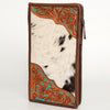 ADBGA246 American Darling Hair-On Cowhide Jewelry Case Hand Tooled Genuine Leather