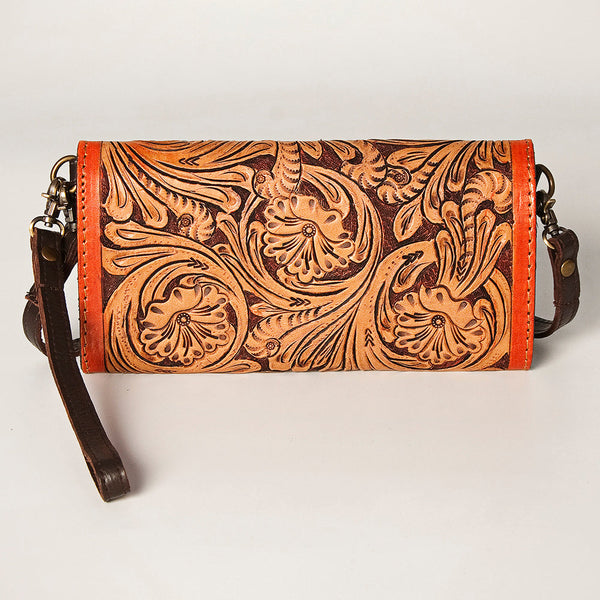 ADBGA247 American Darling Hand Tooled Genuine Leather Small Cross body Bag with Leather Strap