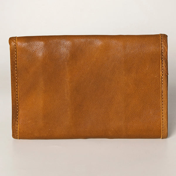 ADBGA250 American Darling Hand Tooled Genuine Leather Jewelry Case Floral Carved