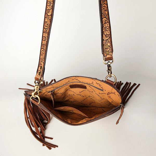 ADBGA252 American Darling Hair-On Cowhide Chaps Bag Hand Tooled Genuine Leather