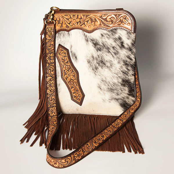 ADBGA252 American Darling Hair-On Cowhide Chaps Bag Hand Tooled Genuine Leather