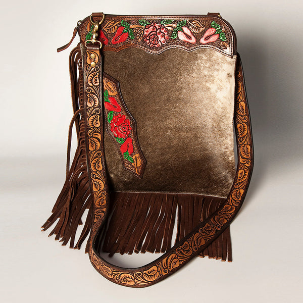 ADBGA252 American Darling Hair-On Cowhide Chaps Bag Hand Tooled Genuine Leather