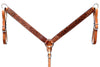 BER269-Western Leather Breast Collar