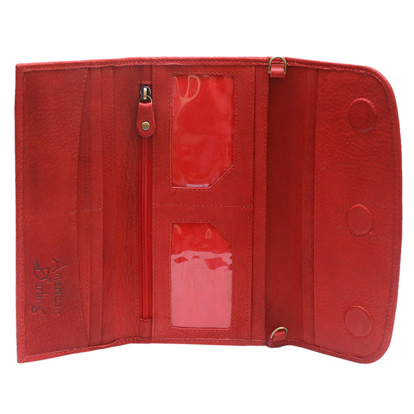 ADBGM112 Minimalist Genuine Leather Clutch Crossbody Bag