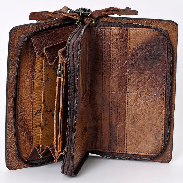 ADBG844 American Darling Hand Tooled Floral & Hand Woven Saddle Blanket Small Cross body Bag