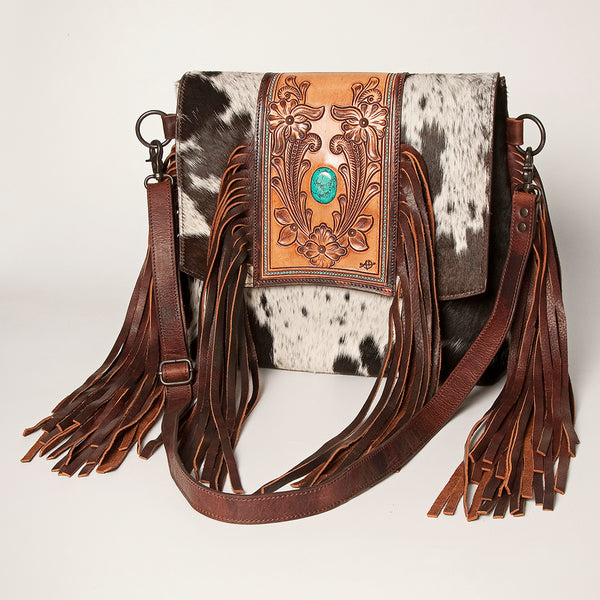 LC-ADBGZ619 Crossbody Hair-On Genuine Western Leather Women Bag