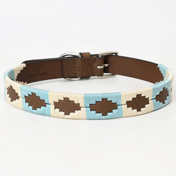 BEG106-Western Leather Dog Collar