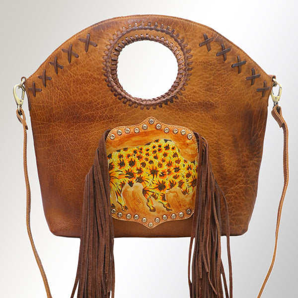ADBGM257 Bucket Genuine Western Leather Women Bag