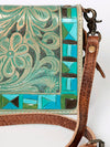ADBG485 American Darling Hand Tooled Leather Organiser Bag