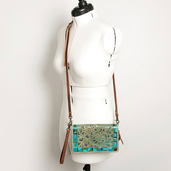 ADBG485 American Darling Hand Tooled Leather Organiser Bag