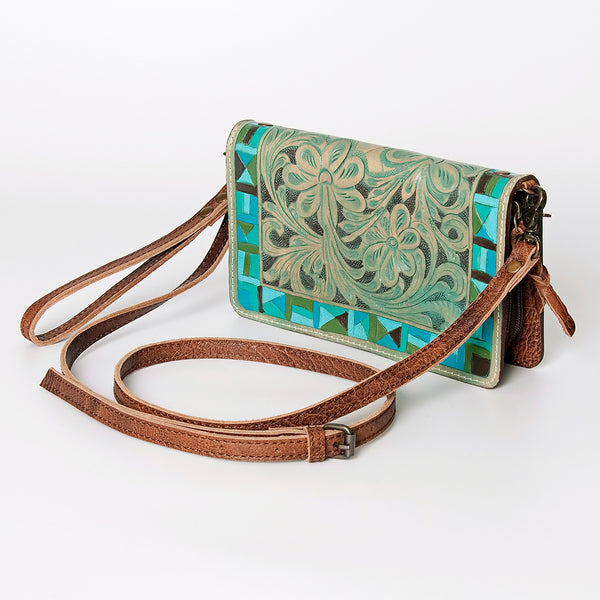 ADBG485 American Darling Hand Tooled Leather Organiser Bag