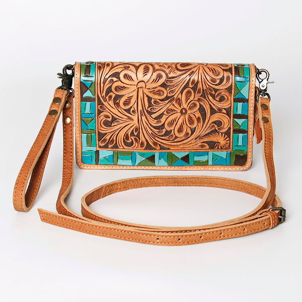 ADBG485 American Darling Hand Tooled Leather Organiser Bag