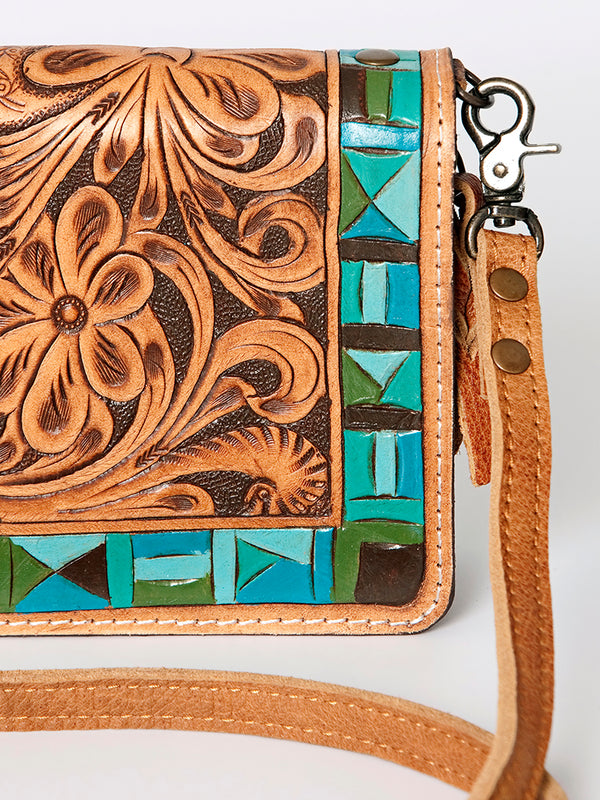 ADBG485 American Darling Hand Tooled Leather Organiser Bag