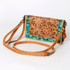 ADBG485 American Darling Hand Tooled Leather Organiser Bag