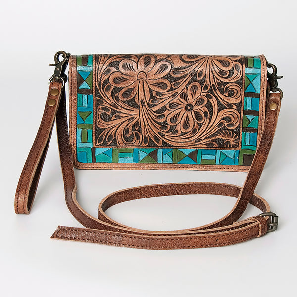 ADBG485 American Darling Hand Tooled Leather Organiser Bag
