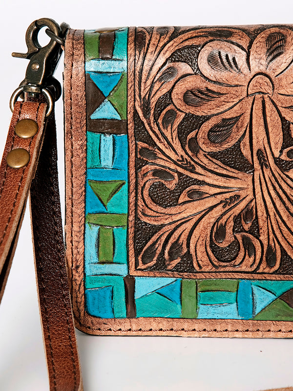 ADBG485 American Darling Hand Tooled Leather Organiser Bag