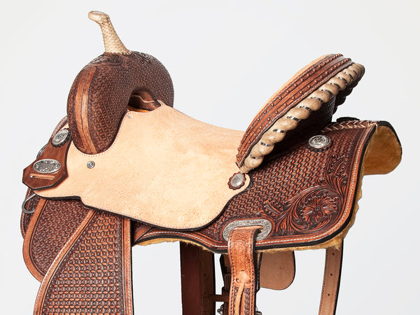 BER252-Western Leather Wither Straps