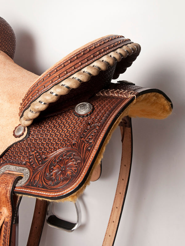 BER252-Western Leather Wither Straps