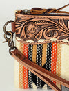ADBG344 American Darling Hand Tooled Saddle Blanket Wristlet Bag