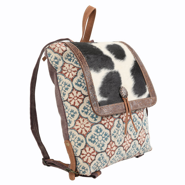 LC-KB111Backpack Upcycled Canvas Ladies Bag