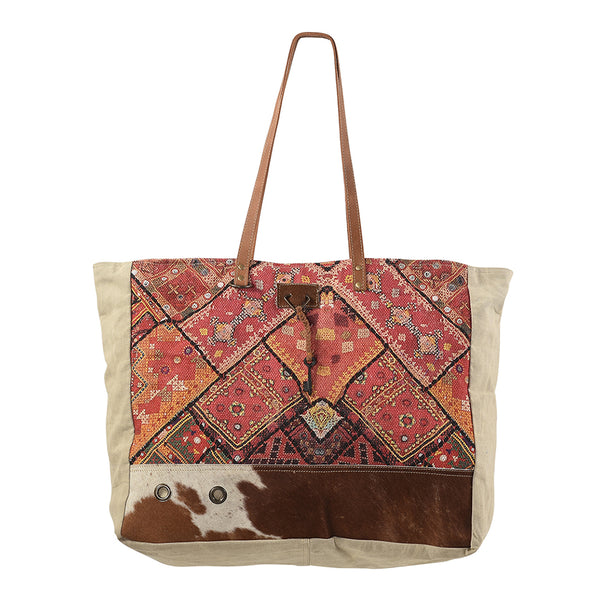 LC-KB168 Weekender Upcycled Canvas Ladies Bag