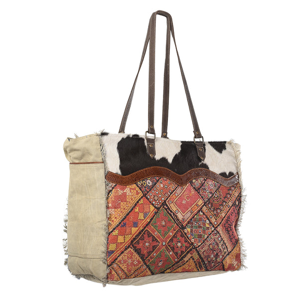 LC-KB232 Weekender Upcycled Canvas Ladies Bag