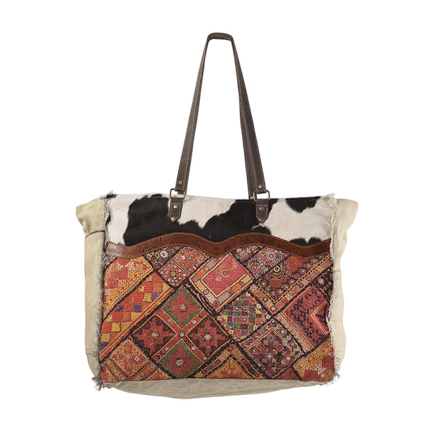 LC-KB232 Weekender Upcycled Canvas Ladies Bag